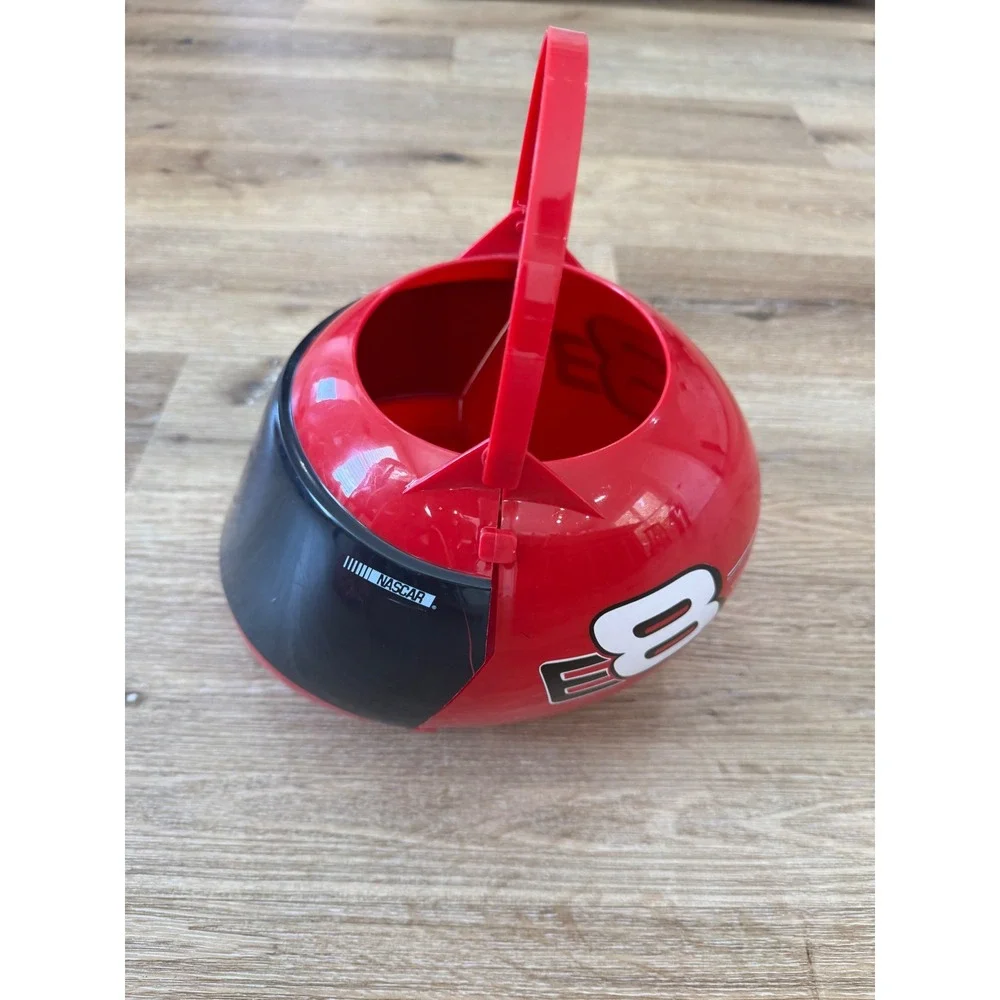 VTG NASCAR Racing Helmet Bucket Kids OS Red Dale Earnhardt Jr 8 Pail